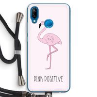 Pink positive: Huawei P20 Lite Transparant Hoesje met koord
