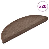 Trapmatten 20 st 56x17x3 cm Koffiebruin Halfrond