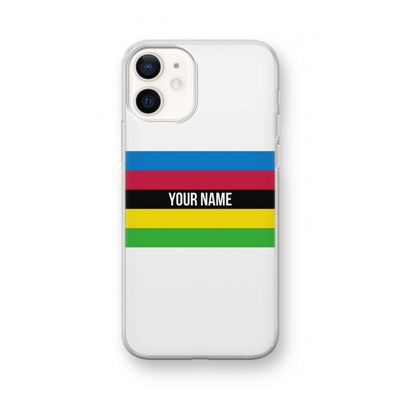 WK Wielrennen: iPhone 12 mini Transparant Hoesje WK Wielrennen: iPhone 12 mini Transparant Hoesje