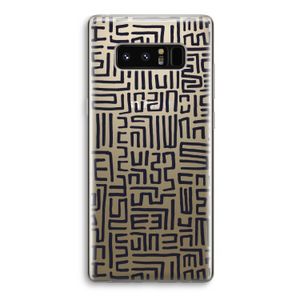 Moroccan Print: Samsung Galaxy Note 8 Transparant Hoesje