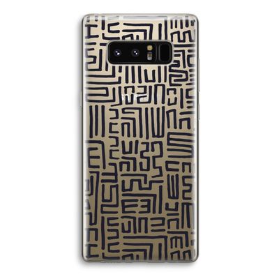 Moroccan Print: Samsung Galaxy Note 8 Transparant Hoesje