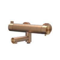 Badthermostaatkraan IVY Tribe Opbouw Omstel Met Draaibare Baduitloop Met Omstel RVS316 Geborsteld Mat Koper PVD Badthermostaatkraan IVY Tribe Opbouw Omstel Met Draaibare Baduitloop Met Omstel RVS316 Geborsteld Mat Koper PVD