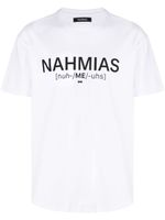 Nahmias t-shirt en coton à logo imprimé - Blanc - thumbnail