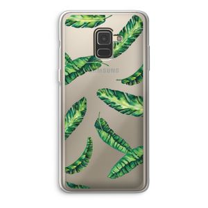 Lange bladeren: Samsung Galaxy A8 (2018) Transparant Hoesje