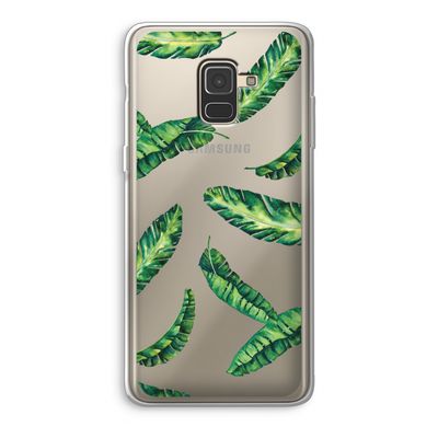 Lange bladeren: Samsung Galaxy A8 (2018) Transparant Hoesje
