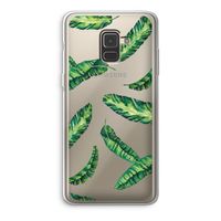 Lange bladeren: Samsung Galaxy A8 (2018) Transparant Hoesje