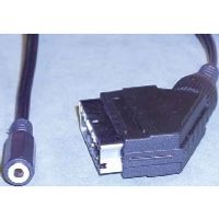 e+p VC 156 L audio kabel 0,1 m SCART (21-pin) 3.5mm Zwart - thumbnail