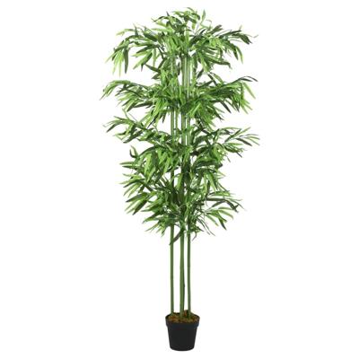 VidaXL Kunstplant bamboe 240 bladeren 80 cm groen