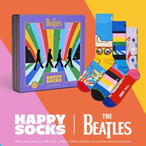 Happy socks 3 stuks The Beatles Encore Edition Gift Box