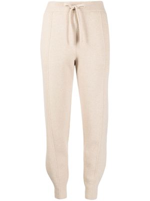 Pringle of Scotland pantalon fuselé en maille - Marron