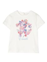 Roberto Cavalli Junior t-shirt en coton à logo imprimé - Blanc