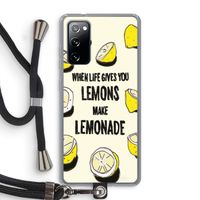 Lemonade: Samsung Galaxy S20 FE / S20 FE 5G Transparant Hoesje met koord