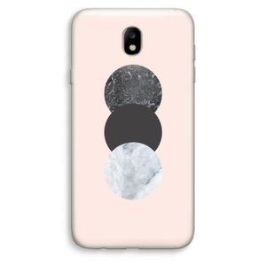 Marmeren cirkels: Samsung Galaxy J7 (2017) Transparant Hoesje