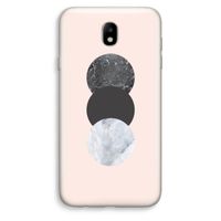 Marmeren cirkels: Samsung Galaxy J7 (2017) Transparant Hoesje