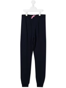 Marc Jacobs Kids pantalon de jogging à logo appliqué - Bleu