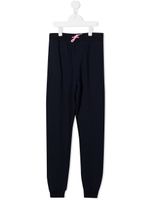 Marc Jacobs Kids pantalon de jogging à logo appliqué - Bleu