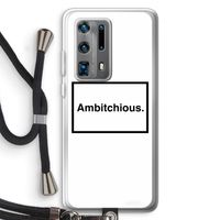 Ambitchious: Huawei P40 Pro Plus Transparant Hoesje met koord