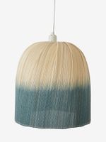 Lampenkap voor hanglamp bamboe Tie and Dye beige / blauw - thumbnail