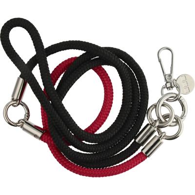 Telefoonkoord Flexicord - Zwart Rood - Zilver Telefoonkoord Flexicord - Zwart Rood - Zilver