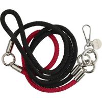 Telefoonkoord Flexicord - Zwart Rood - Zilver Telefoonkoord Flexicord - Zwart Rood - Zilver