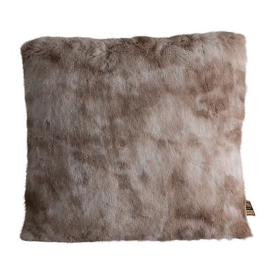 Linde Beige Faux Fur Kussen Vierkant S