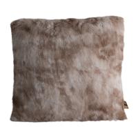 Linde Beige Faux Fur Kussen Vierkant S