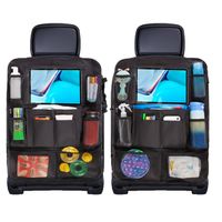 ForDig Universele Auto Organizer met Tablet Houder - Zwart - 2 Stuks