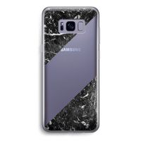 Zwart marmer: Samsung Galaxy S8 Transparant Hoesje