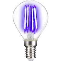 LightMe LM85311 LED-lamp Energielabel G (A - G) E14 Kogel 4 W Blauw (Ø x l) 45 mm x 78 mm Filament / Retro-LED 1 stuk(s)