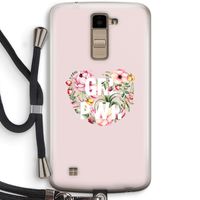 GRL PWR Flower: LG K10 (2016) Transparant Hoesje met koord