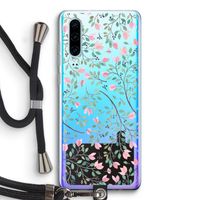 Sierlijke bloemen: Huawei P30 Transparant Hoesje met koord