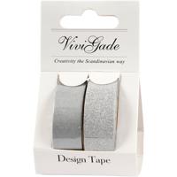 Creativ Company Masking tape zilver 2m, 2st.