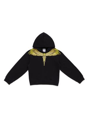 Marcelo Burlon County Of Milan Kids hoodie Icon Wings à imprimé graphique - Noir