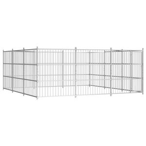 VidaXL Hondenkennel voor buiten 450x450x185 cm