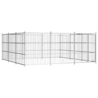 VidaXL Hondenkennel voor buiten 450x450x185 cm - thumbnail