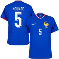 Frankrijk Dri Fit ADV Match Shirt Thuis 2024-2025 + Kounde 5