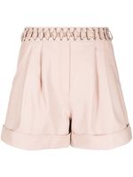 Balmain short à taille haute - Rose - thumbnail