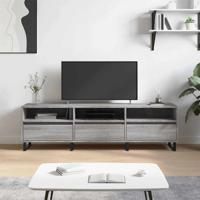 Tv-meubel 150x30x44,5 cm bewerkt hout grijs sonoma eikenkleurig Tv-meubel 150x30x44,5 cm bewerkt hout grijs sonoma eikenkleurig