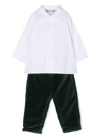 La Stupenderia ensemble chemise-pantalon bicolore - Blanc - thumbnail