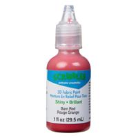 Scribbles • 3d textielverf glanzend 29,5ml barn red