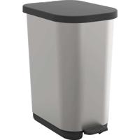 Rotho Ribo Pedaalemmer 35L Zilver/Metallic/Antraciet
