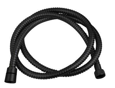 Wiesbaden luxe metalen doucheslang 150cm conisch mat zwart
