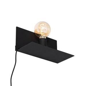 QAZQA Moderne wandlamp zwart magnetisch verstelbaar - Muro