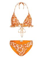 ETRO bikini triangles à imprimé Berry - Orange