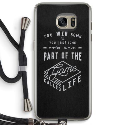 Life: Samsung Galaxy S7 Edge Transparant Hoesje met koord