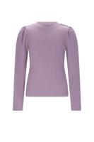 NoNo winter jersey t-shirt meisjes - paars- Kiva - gebreid