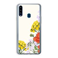 Wilde bloemen: Samsung Galaxy A20s Transparant Hoesje