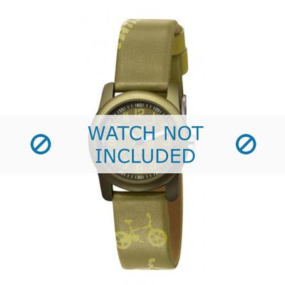 Esprit horlogeband ES000FA4-40GR / 000FA4044 Leder Groen