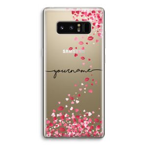 Hartjes en kusjes: Samsung Galaxy Note 8 Transparant Hoesje
