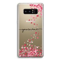 Hartjes en kusjes: Samsung Galaxy Note 8 Transparant Hoesje